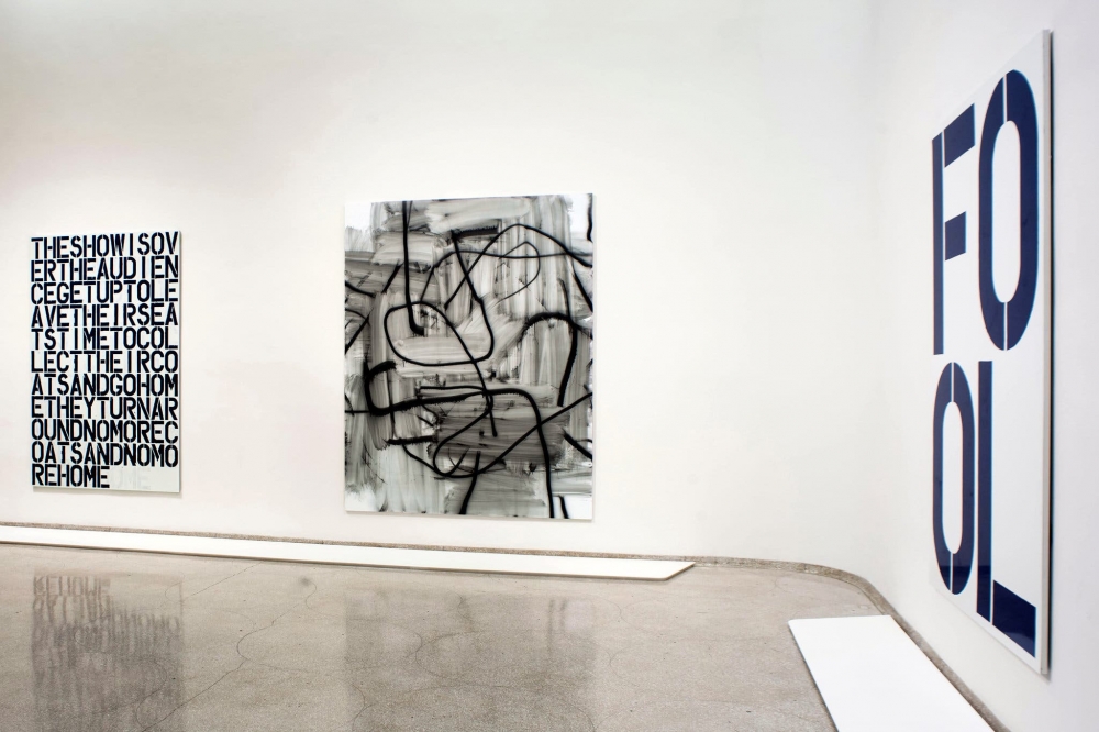 3 Wool paintings installed at Guggenheim
