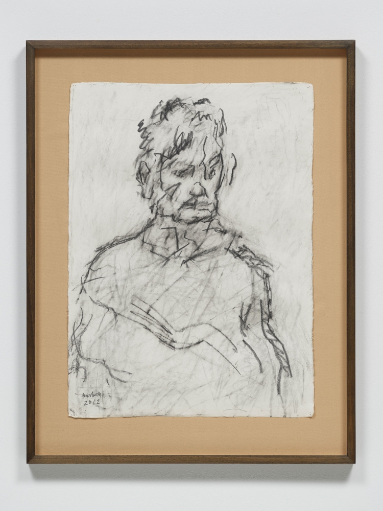 Frank Auerbach
Portrait of Julia, 2012
Graphite and pencil on paper
30 1/2 x 22 1/2 inches
(77.5 x 57.1 cm)
Private Collection