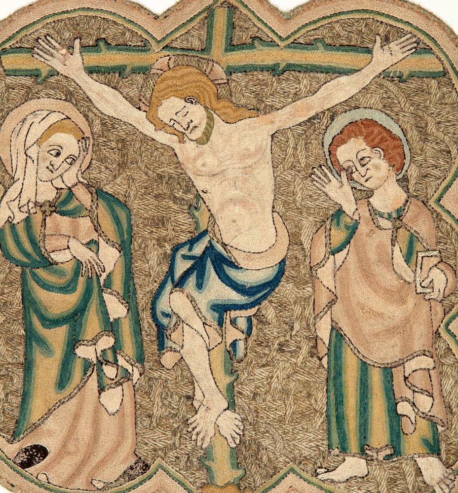 The Berkeley Purse; Opus Anglicanum: The Crucifixion and The Coronation of the Virgin, c. 1320-1330