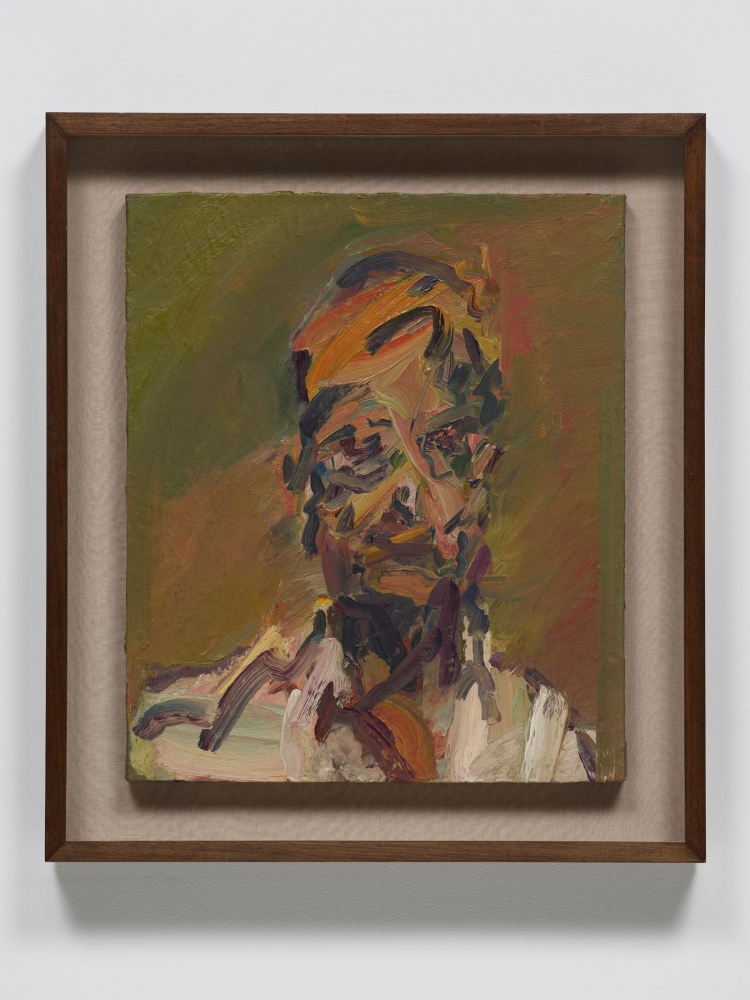 Frank Auerbach
Head of David Landau, 2004-5
Oil on canvas
26 1/8 x 22 inches
(66.3 x 55.9 cm)
Private Collection