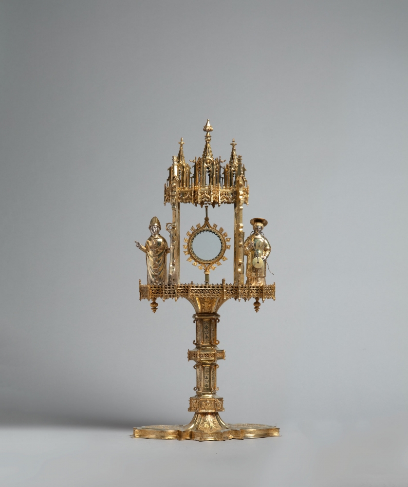 Architectural monstrance with two saints, c. 1520-1530