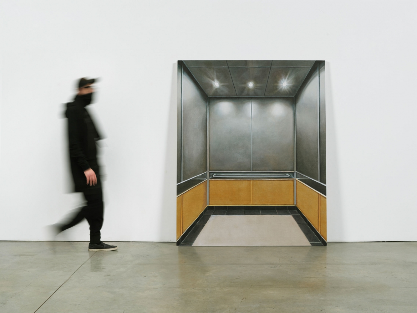 Allison Katz
Elevator I, 2020
Acrylic on linen
78 3/4 x 63 inches
(200 x 160 cm)