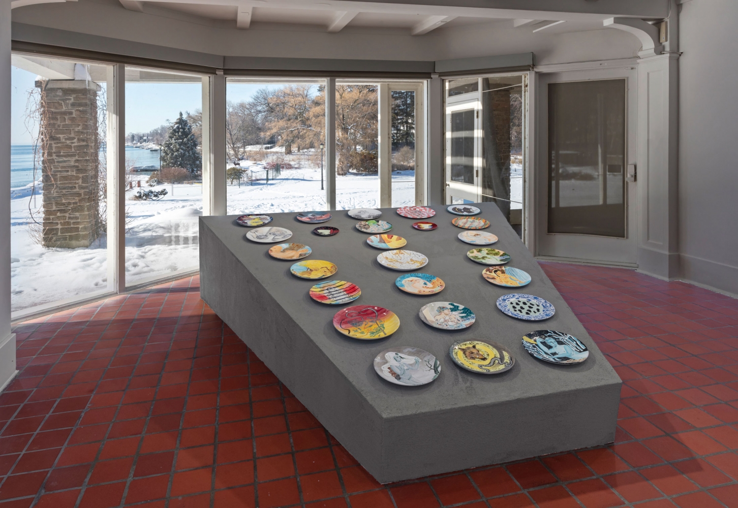 Allison Katz
Installation view of&amp;nbsp;Diary w/o Dates, 2018
Oakville Galleries, view at Gairloch Gardens