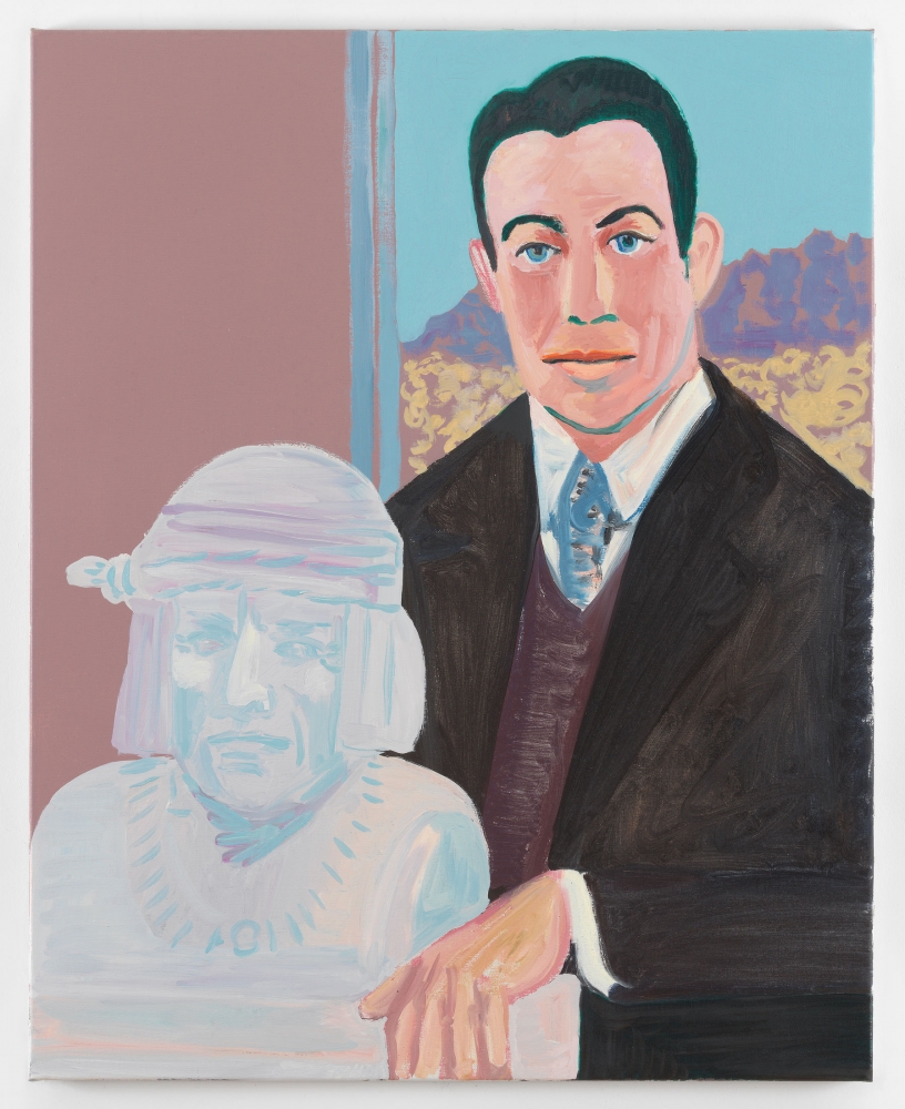 Emo Verkerk
Benjamin Lee Whorf with Bust of Don Talayesva, 2020
Oil on linen
39 3/8 x 31 1/2 inches
(100 x 80 cm)