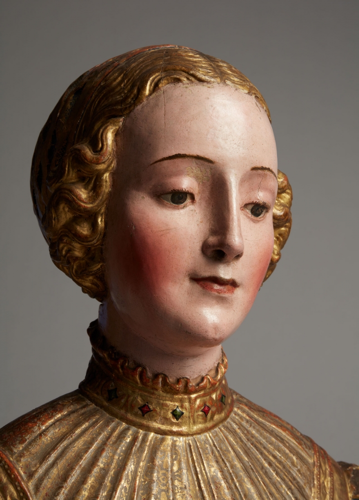 Reliquary bust with a hair net, c. 1520-40