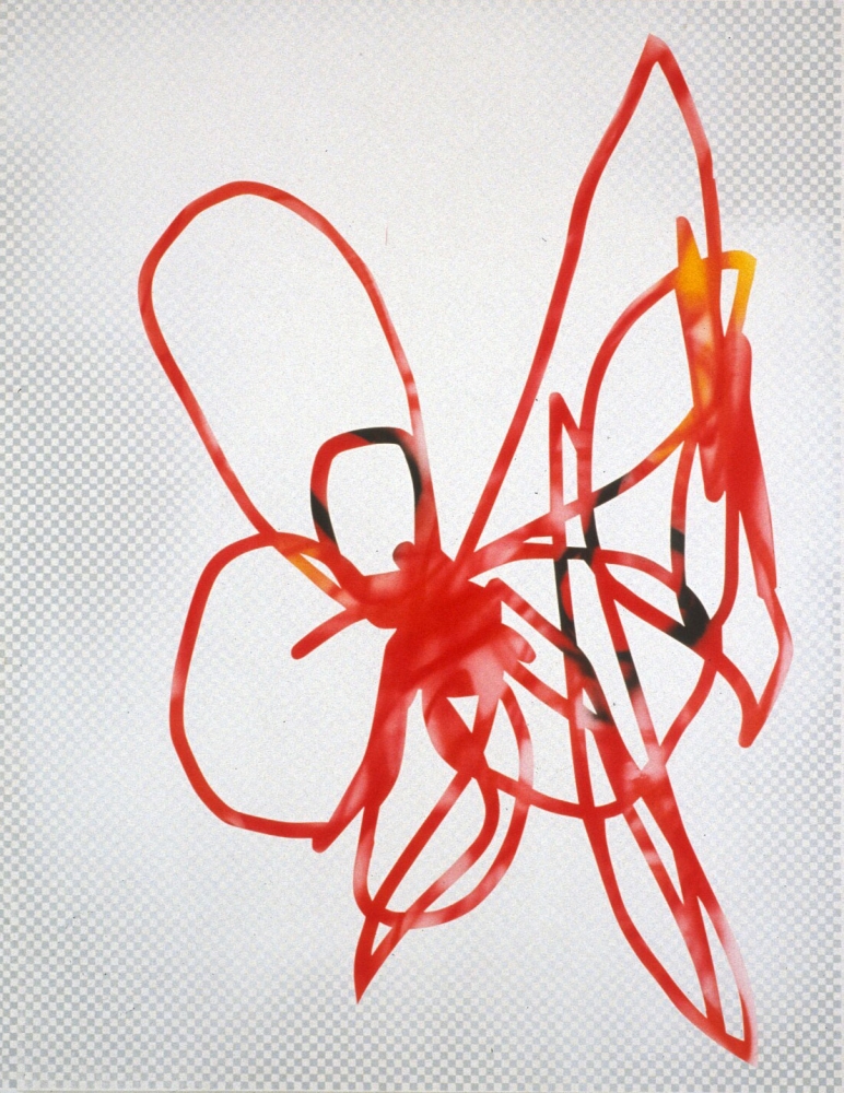 Jeff Elrod
Red Line, 2006
Acrylic and silkscreen on canvas
80 x 62 inches
(203.2 x 157.5 cm)