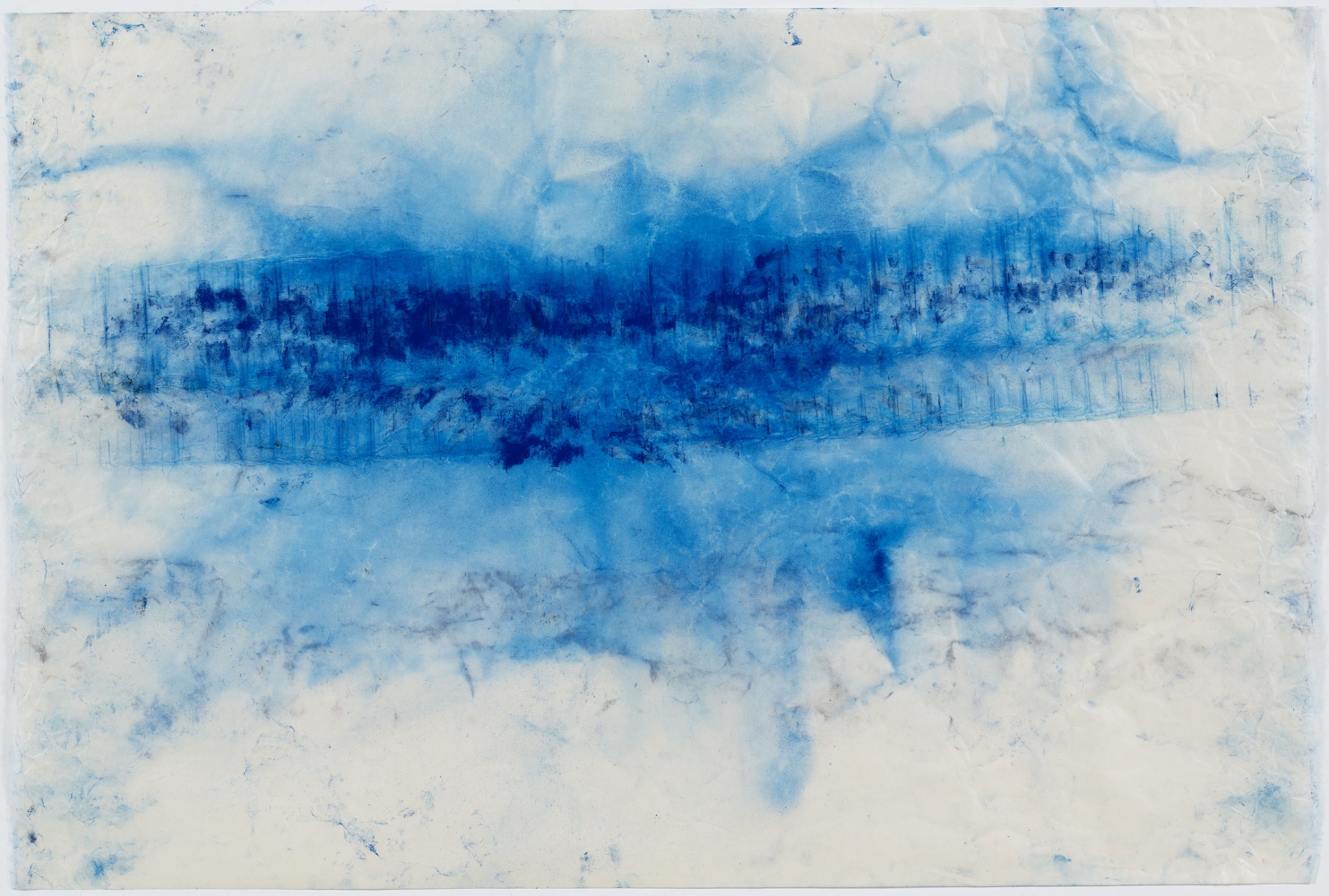 Jason Moran
Went wild and left in Silence, 2020
Pigment on Gampi paper
25 1/8 x 37 1/2 inches
(63.8 x 95.3 cm)