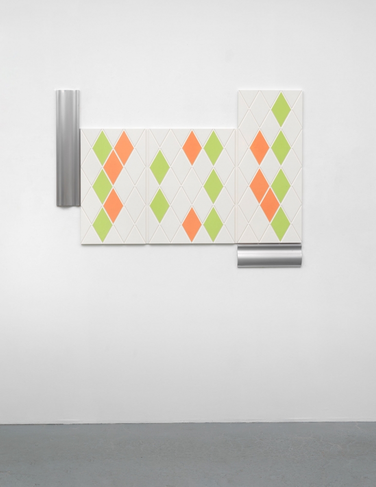 Richard Rezac
Untitled (19-11), 2019
Painted wood, aluminum
45 x 61 3/4 x 1 1/4 inches
(114.3 x 156.8 x 3.2 cm)