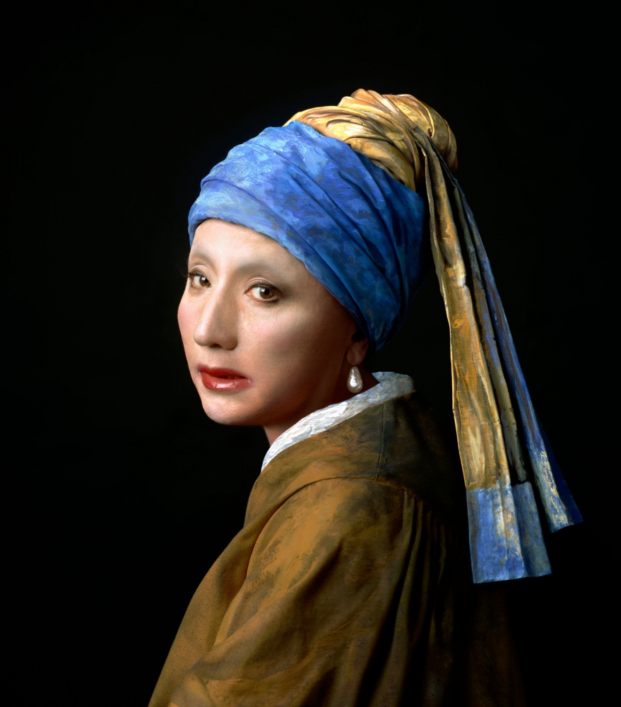 Yasumasa Morimura Vermeer Study: Looking Back (Mirror), 2008
