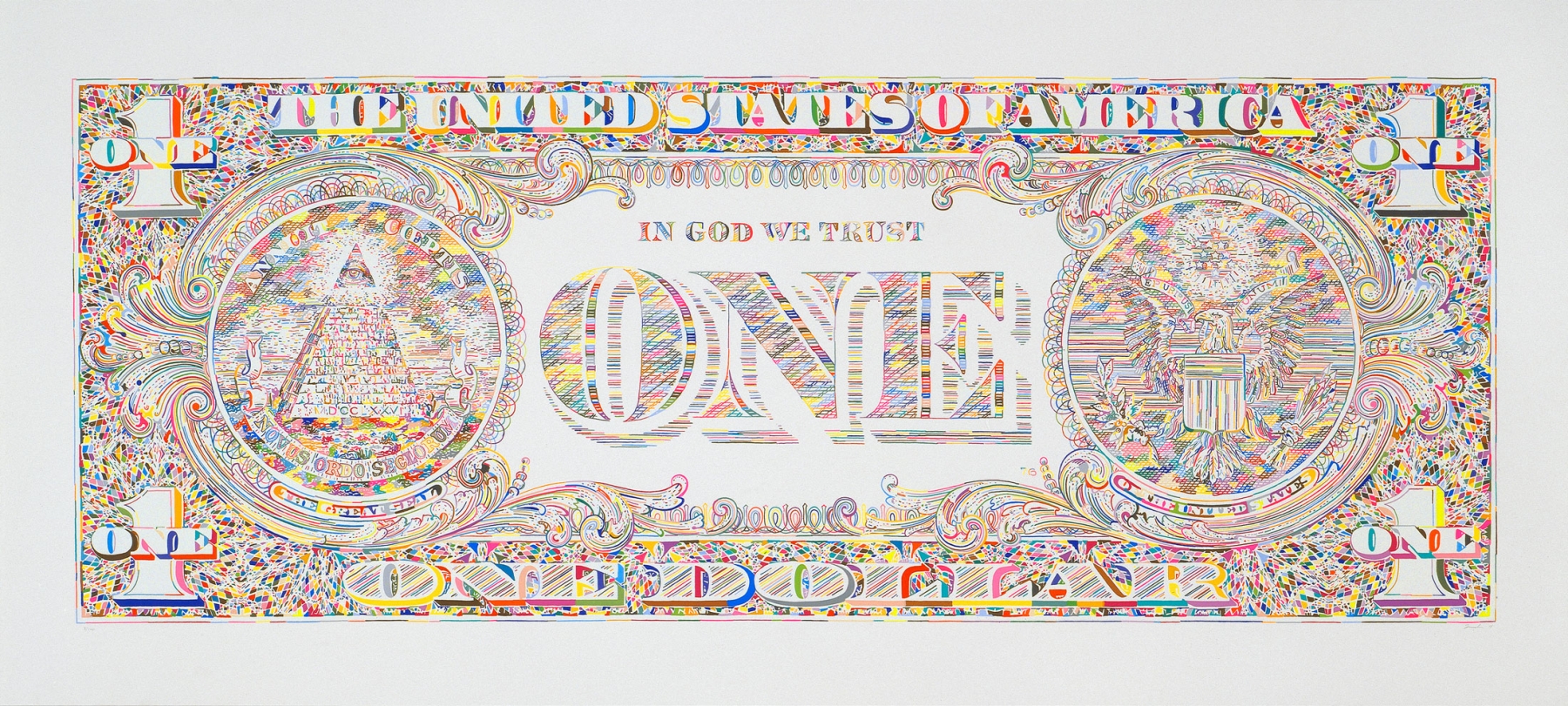 Tom Friedman Untitled (Dollar Bill Back), 2011