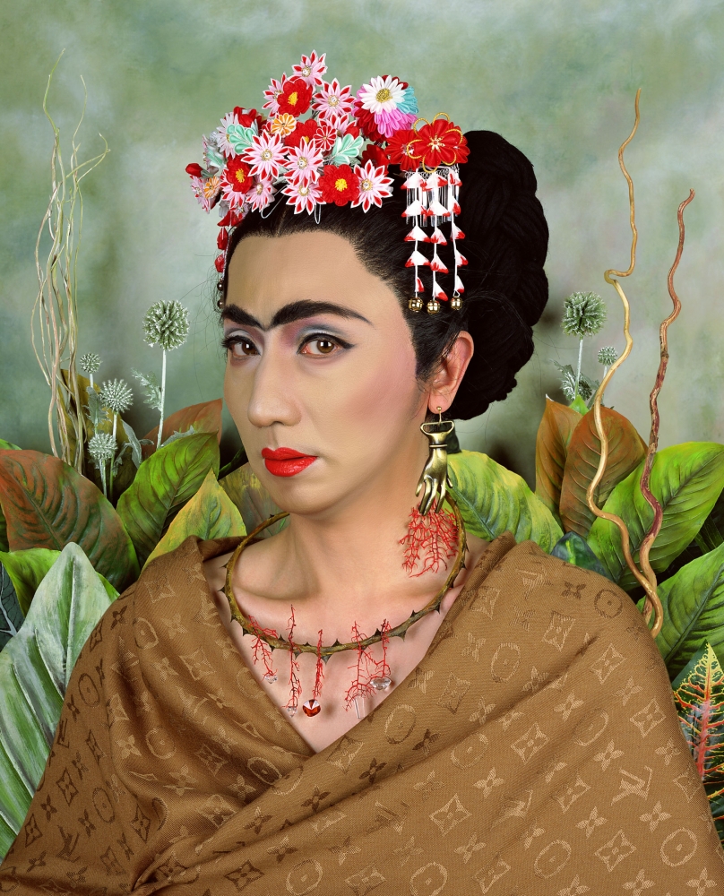 Yasumasa Morimura An Inner Dialogue with Frida Kahlo (Hand Shaped Earring), 2001