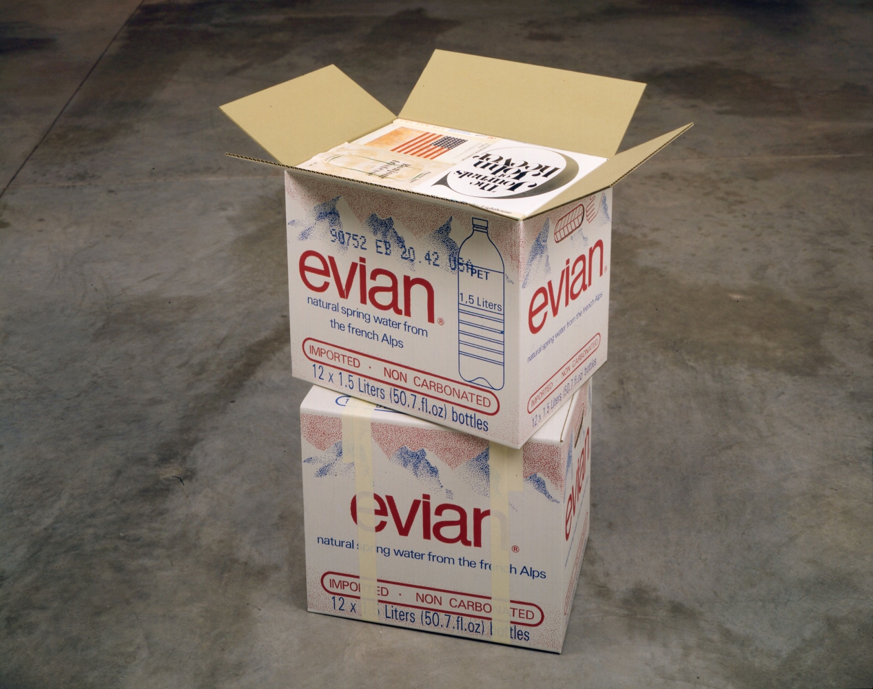 Steve Wolfe Untitled (Evian Cartons), 1993