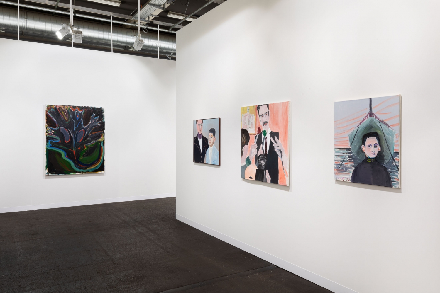 Luhring Augustine

Art Basel, Booth A3

Installation view

2019

Pictured from left: Josh Smith, Emo Verkerk