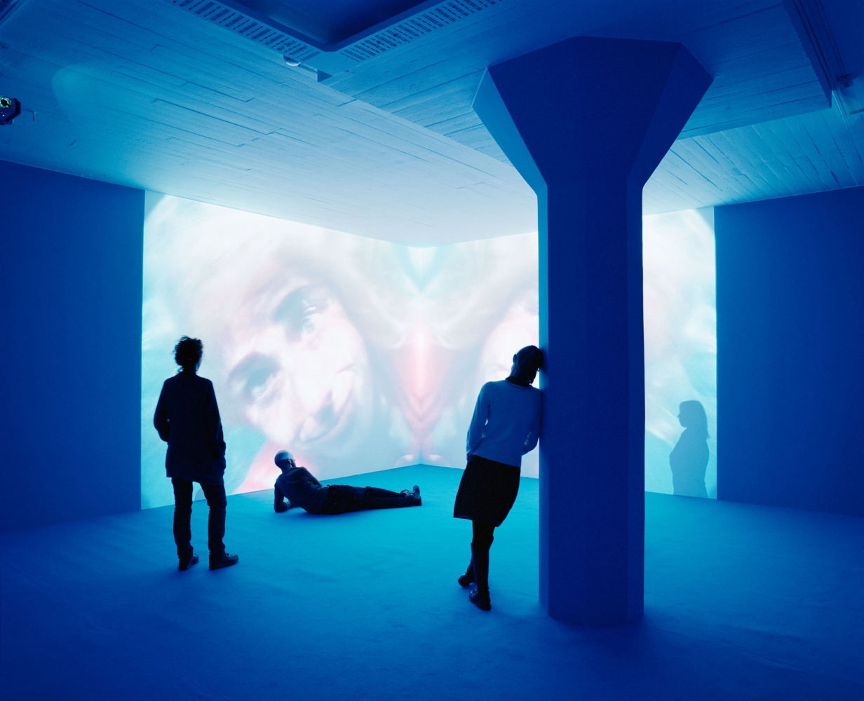 Pipilotti Rist
Sip My Ocean, 1996
Two-channel video and sound installation, color, with carpet
Duration: 10 minutes, 22 seconds
Installation view, Magasin III, Stockholm, 2007