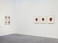 Prints and Editions  Installation view  January 25 – February 23, 2019  Luhring Augustine, New York  Pictured from left: Yasumasa Morimura, Christopher Wool