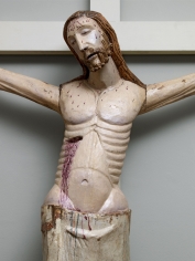A life-sized polychromed corpus of Christ (detail), Arag&oacute;n,&nbsp;North-eastern Spain