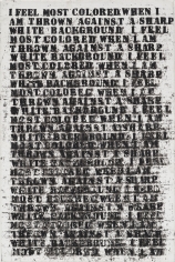 Glenn Ligon Untitled (study for large untitled (I Feel Most Colored When I Am Thrown Against A Sharp White Background), 1990