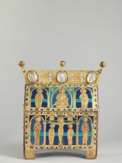 An enameled casket showing the Crucifixion, Limoges,&nbsp;France