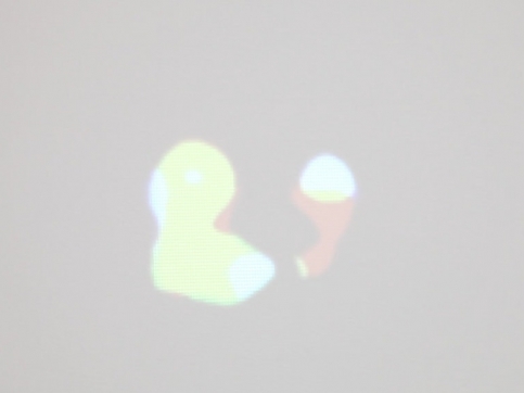 Friedman video installation abstract shapes