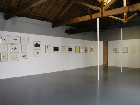 installation of framed drawings