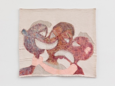 Tapestry of 3 heads