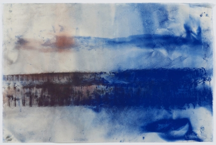 Jason Moran,&nbsp;Bathing the Room with Blues 2, 2020,&nbsp;pigment on gampi paper.