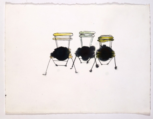 drawing of 3 chairs