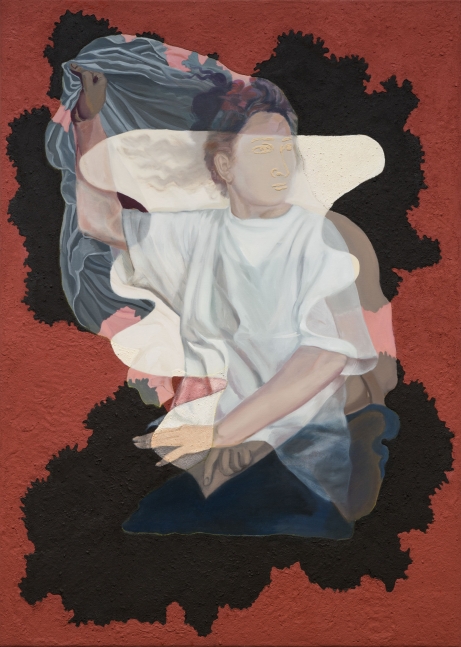 Allison Katz
Nippy, 2017
Acrylic, oil and sand on canvas
68 7/8 x 49 1/4 inches
(175 x 125 cm)