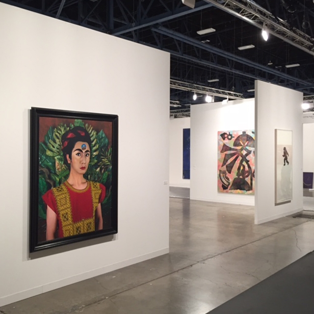 Luhring Augustine&amp;nbsp;

Art Basel Miami Beach, Booth K18

Installation view&amp;nbsp;

2015

Pictured: Yasumasa Morimura, Phillip Taaffe, Christopher Wool