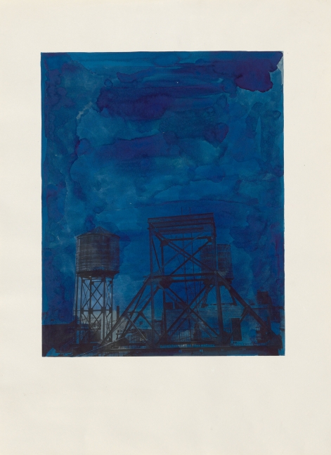 Rachel Whiteread Water Tower at Night, 1998