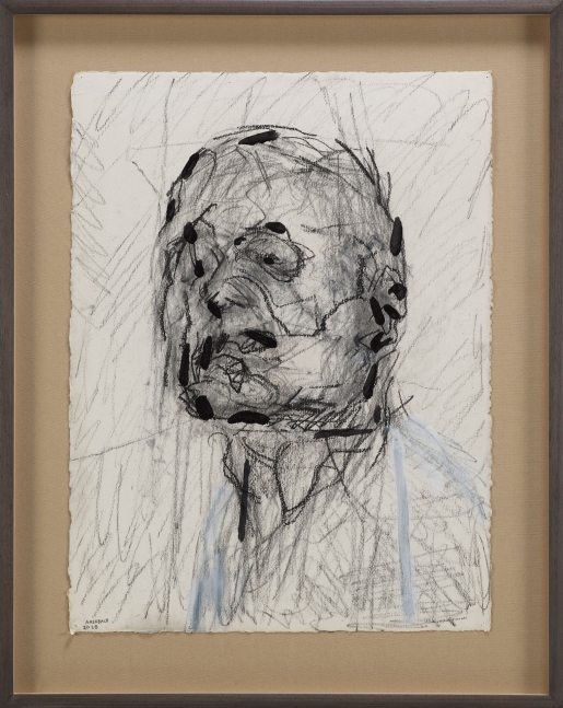 Frank Auerbach
Self-Portrait X, 2020
Graphite and acrylic on paper
30 1/8 x 22 5/8 inches
(76.5 x 57.5 cm)