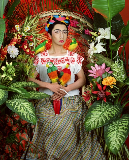 Yasumasa Morimura An Inner Dialogue with Frida Kahlo (Four Parrots), 2001