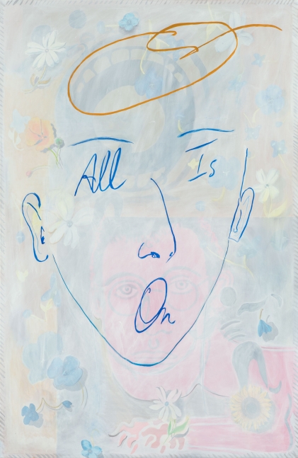 Allison Katz
AKgraph (Illuminated), 2014-2016
Acrylic on canvas
78 11/16 x 51 3/16 inches
(200 x 130 cm)