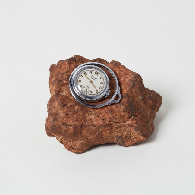 Jason Moran
Atomic Count Basie, 2016
Meteorite, watch
2 1/4 x 3 1/2 x 3 inches
(5.7 x 8.9 x 7.6 cm)
