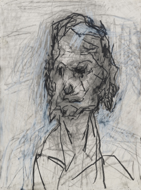 Frank Auerbach
Head of Ruth Bromberg, 2003
Pencil, graphite, and chalk on paper
30 1/8 x 22 1/2 inches
(76.5 x 57.1 cm)
Private Collection