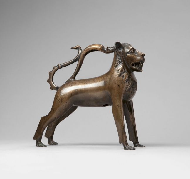 Aquamanile in the form of a lion, c. 1350