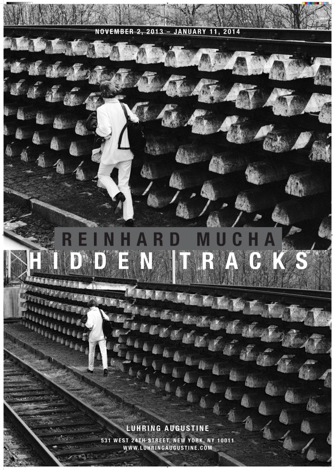 Reinhard Mucha, Hidden Tracks poster, November 2, 2013 – January 11, 2014